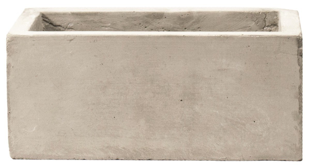 Doniczka prostokątna z Betonu H: 6,5 cm Doniczka prostokątna z Betonu H: 6,5 cm