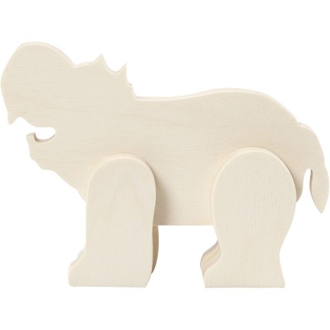 Hipopotam ze sklejki H: 12 cm Hipopotam ze sklejki H: 12 cm