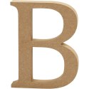 Litera B z MDF H: 13 cm Litera B z MDF H: 13 cm