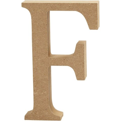 Litera F z MDF H: 13 cm