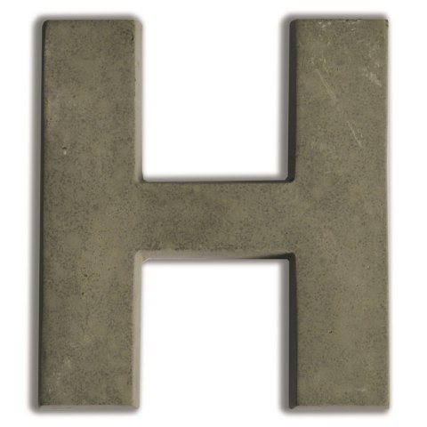 Litera H z betonu H:7,6 cm