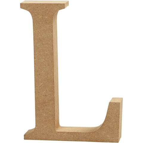 Litera L z MDF H: 13 cm Litera L z MDF H: 13 cm