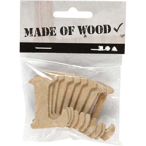 Litera L z MDF H: 4 cm 10 szt. Litera L z MDF H: 4 cm 10 szt.