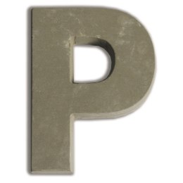 Litera P z betonu H:7,6 cm
