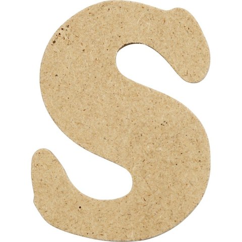 Litera S z MDF H: 4 cm 10 szt. Litera S z MDF H: 4 cm 10 szt.