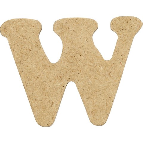 Litera W z MDF H: 4 cm 10 szt. Litera W z MDF H: 4 cm 10 szt.