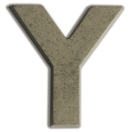Litera Y z betonu H:7,6 cm