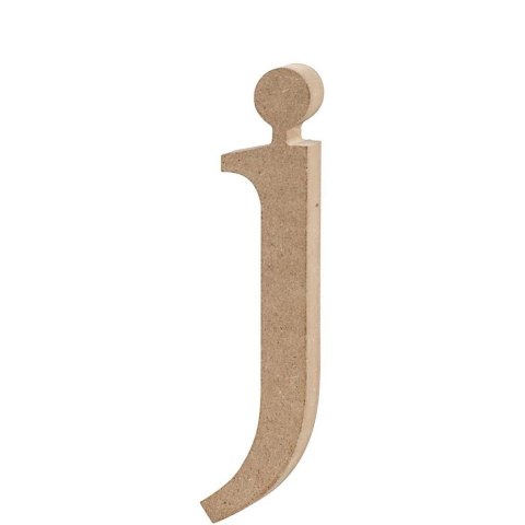 Litera j z MDF H: 15,5 cm