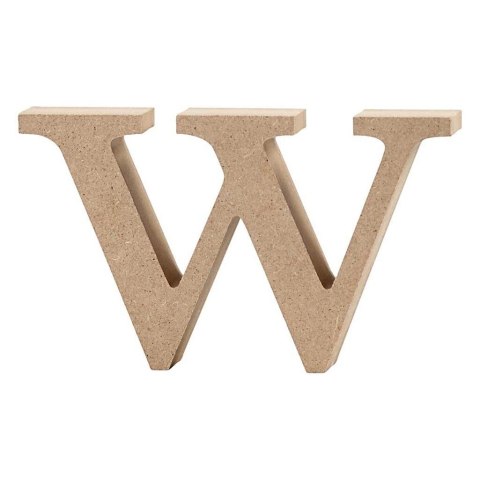Litera w z MDF H: 8 cm Litera w z MDF H: 8 cm