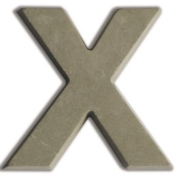 Litera X z betonu H:7,6 cm