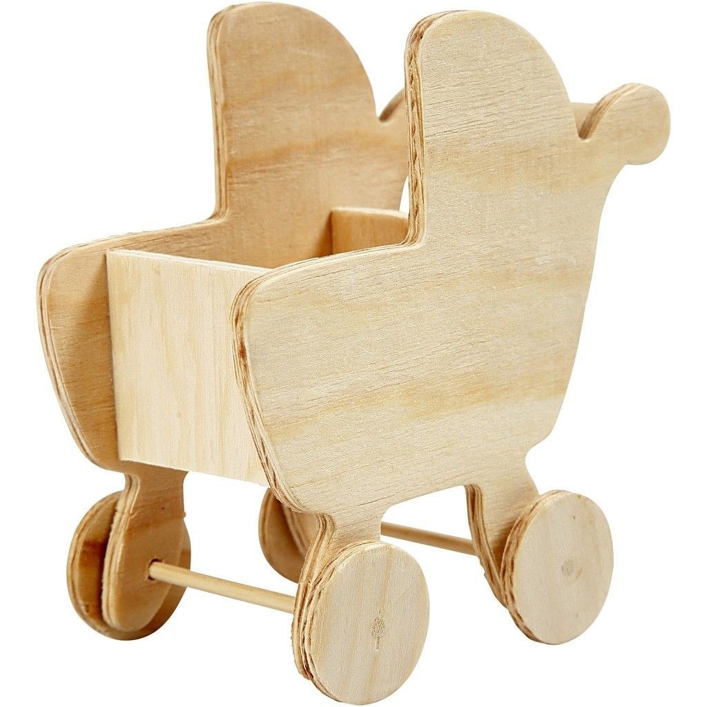 Mebelki z drewna H: 5,8-10,5 cm 5 szt. Mebelki z drewna H: 5,8-10,5 cm 5 szt.