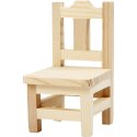 Mebelki z drewna H: 5,8-10,5 cm 5 szt. Mebelki z drewna H: 5,8-10,5 cm 5 szt.