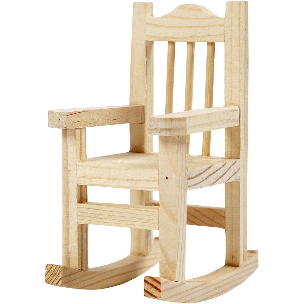 Mebelki z drewna H: 5,8-10,5 cm 5 szt. Mebelki z drewna H: 5,8-10,5 cm 5 szt.