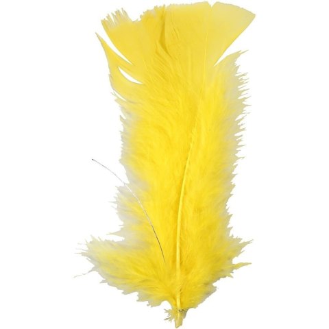 Pióra w kępkach żółte L: 11-17cm 18 szt. Pióra w kępkach żółte L: 11-17cm 18 szt.