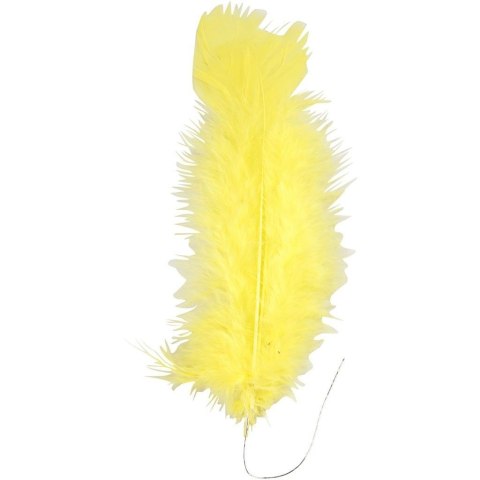 Pióra w kępkach żółte L: 11-17cm 18 szt. Pióra w kępkach żółte L: 11-17cm 18 szt.