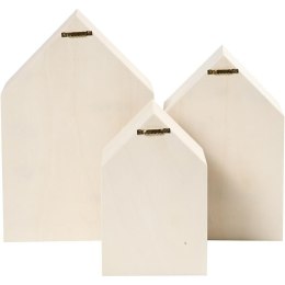 Pudełka Domki H: 20, 25 i 31 cm