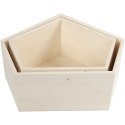 Pudełka Pięciokąty H: 26 i 22 cm Pudełka Pięciokąty H: 26 i 22 cm