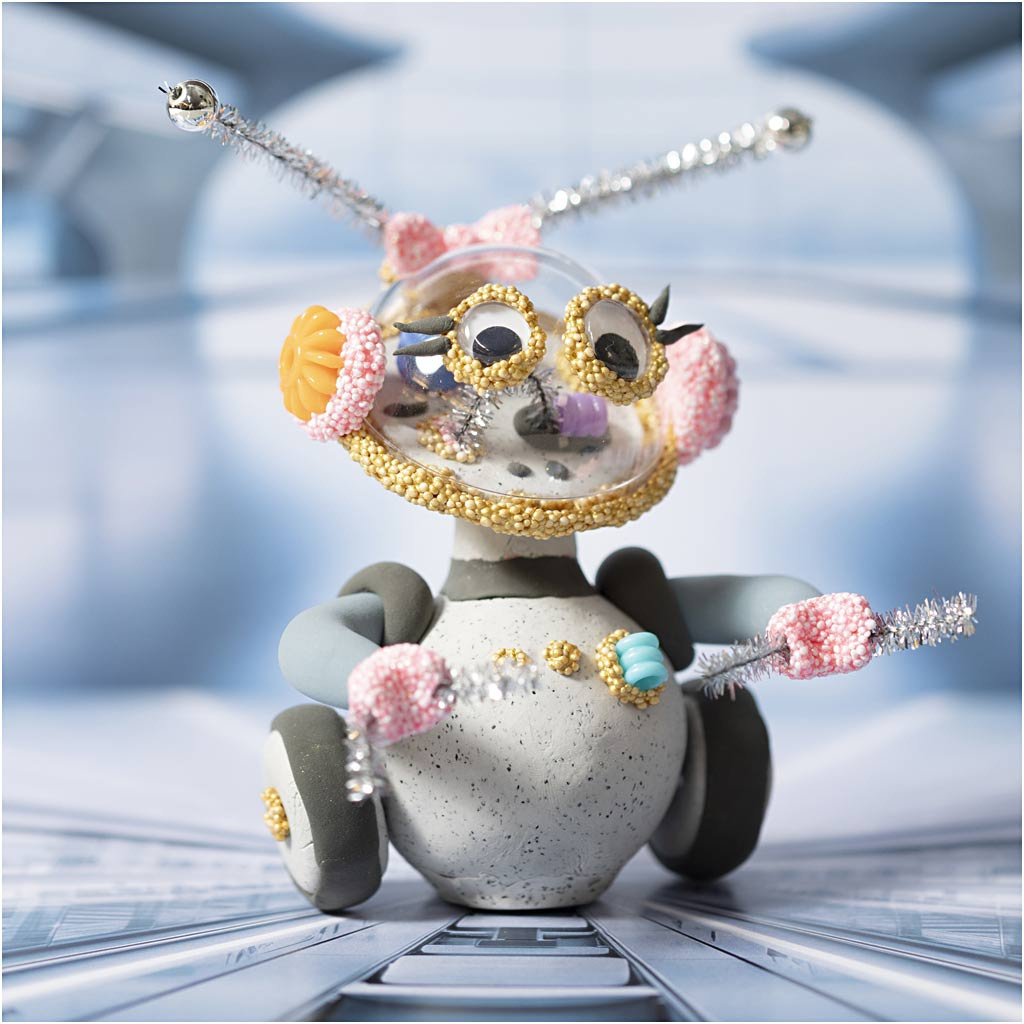 Robot Szaro - Różowy